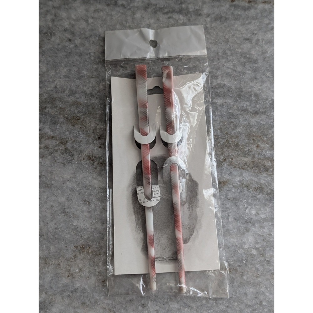 2 PCS Vintage Grovee Grip Hair Pin, Pink Black & White